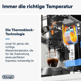 De'Longhi Dedica Style EC 685.B - Cafetera espresso con portafiltro, cafetera espresso con espumador de leche profesional, sólo 15 cm de ancho, para café molido o cápsulas ESE, depósito de agua de 1 l, negro