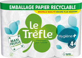 Papel higiénico Le Trefoil Hygiene +, 6 rollos, 4 concentraciones (paquete de 2)