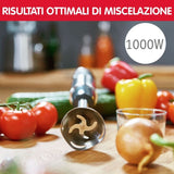 DD6558 DD655810 Batidora de mano Quickchef 3 en 1, tecnología Powelix, 3 Zubehörteile, Edelstahl, Stahl/Negro Cocina Naty Shop