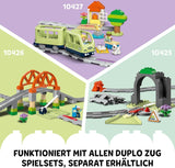 LEGO DUPLO Town Tren de aventuras interactivo, juego con luces y sonidos para juegos de rol, permite a niños de 2 años construir vías, juguete educativo preescolar 10427 Juegos de construcción Besuche den LEGO-Store