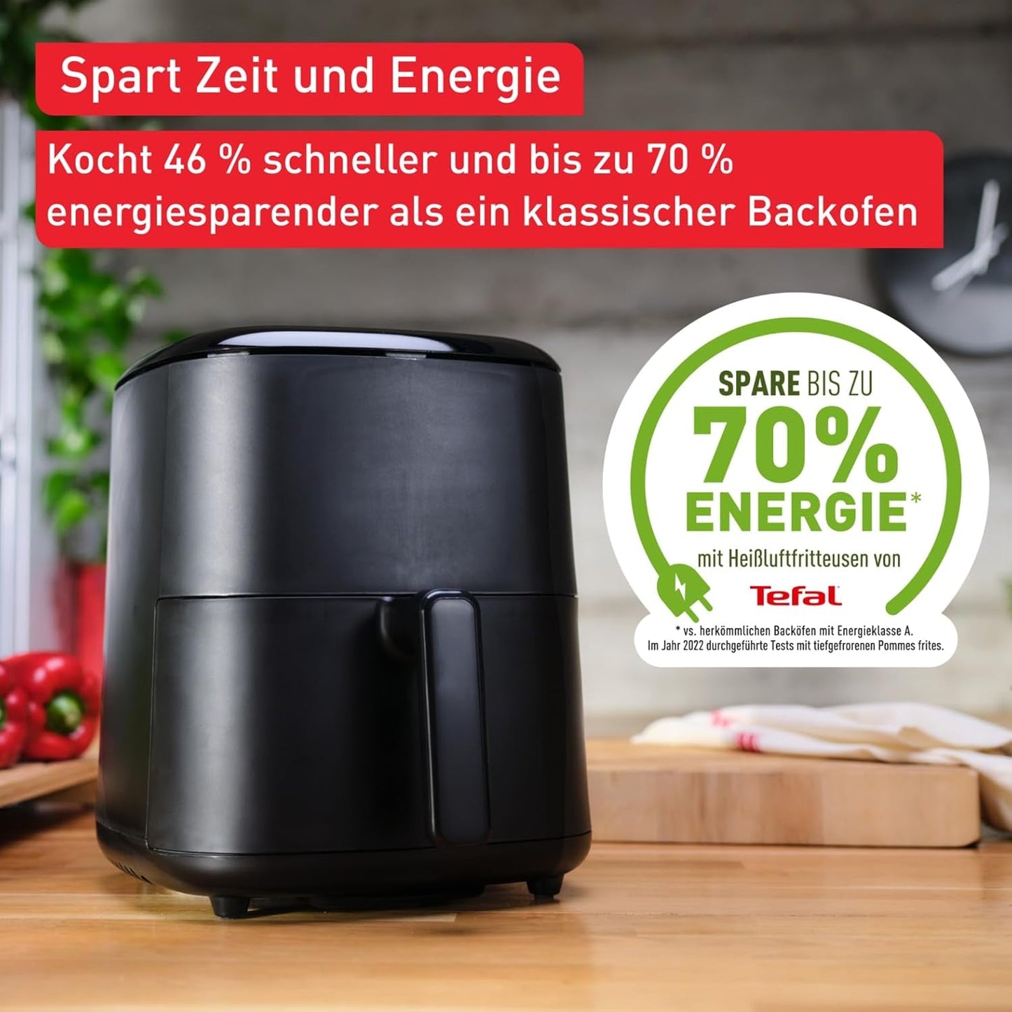 Tefal Easy Fry Max EY2458, 5 litros, Freidora de Aire Caliente, 10 programas de cocción automáticos, Pantalla táctil digital Electrodomésticos Naty Shop