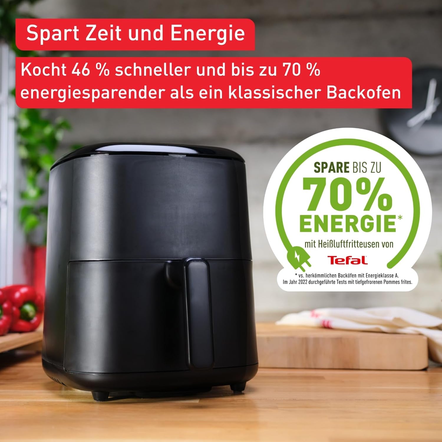 Tefal Easy Fry Max EY2458, 5 litros, Freidora de Aire Caliente, 10 programas de cocción automáticos, Pantalla táctil digital Electrodomésticos Naty Shop