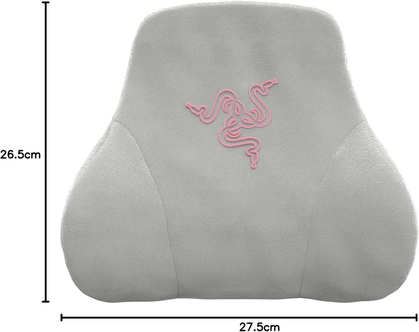 Razer Head Cushion - Cojín para cuello y cabeza para sillas gaming (diseño ergonómico, espuma viscoelástica, suave funda de terciopelo negro) Quartz Naty Shop Standard Pillows