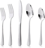 Juego de cubiertos Kitchenboss para 6 personas: Juego de cubiertos 20 o 30 piezas Kitchen Naty Shop Plata 20 piezas