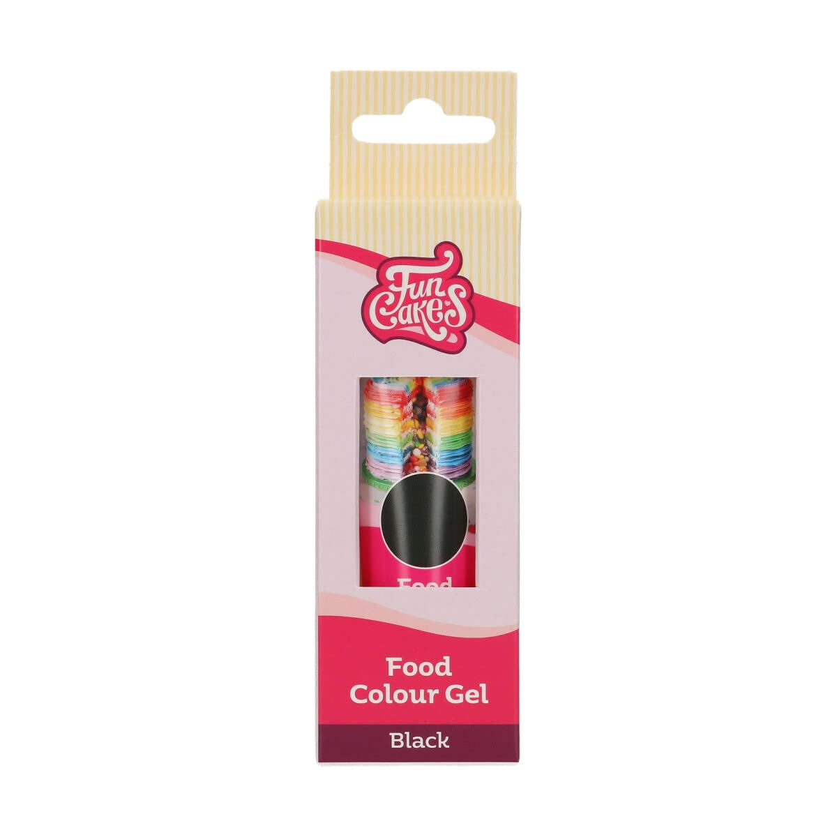 Colorante alimentario Funcakes, gel negro: Colorante alimentario altamente concentrado para masa, nata, fondant y mazapán. Fácil dosificación. Una sola gota para crear colores vibrantes. Halal. 30 gramos.