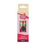 Colorante alimentario Funcakes, gel negro: Colorante alimentario altamente concentrado para masa, nata, fondant y mazapán. Fácil dosificación. Una sola gota para crear colores vibrantes. Halal. 30 gramos.