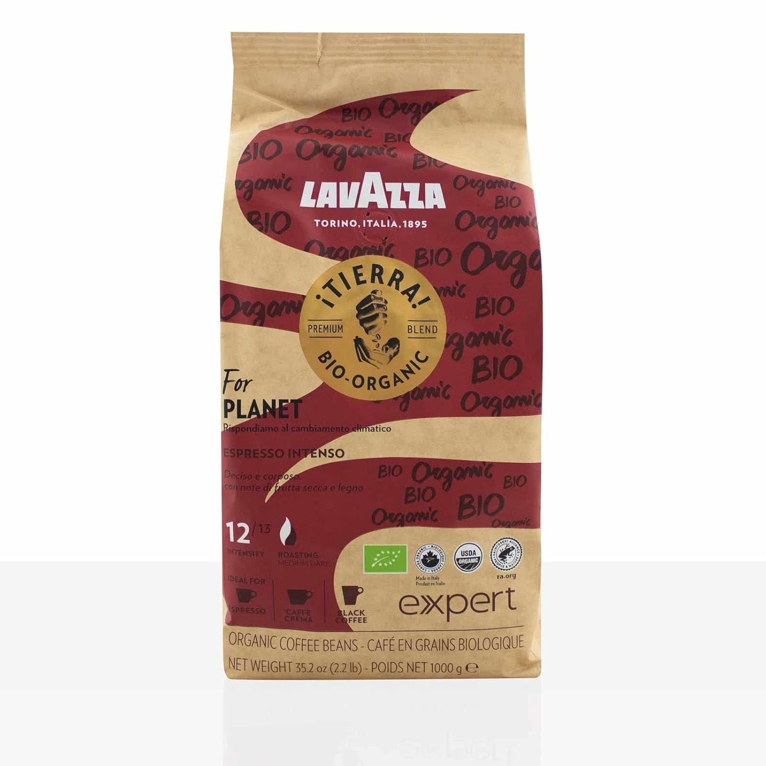 Lavazza Expert Tierra Intenso Café Espresso 6 x 1kg café en grano