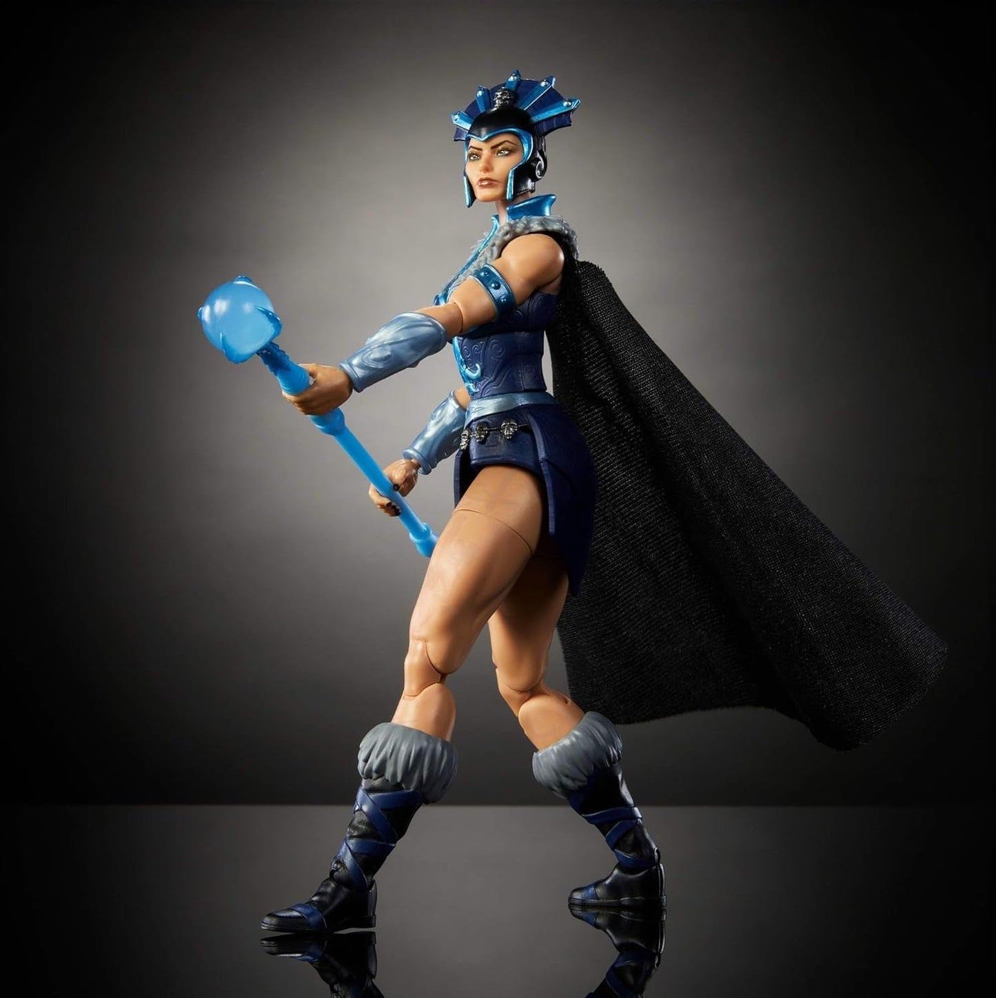 Figura de acción Masterverse de Masters of the Universe Aprox. 18cm de alto, New Eternia Evil-Lyn, Villana de juguete MOTU, Hechicera, 30 puntos de movimiento, Varita con bola de cristal, Figuras de acción JBP77 Naty Shop
