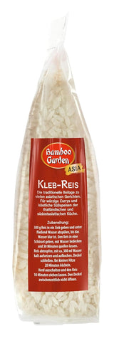 Bamboo Garden - Arroz pegajoso, 500g por bolsa