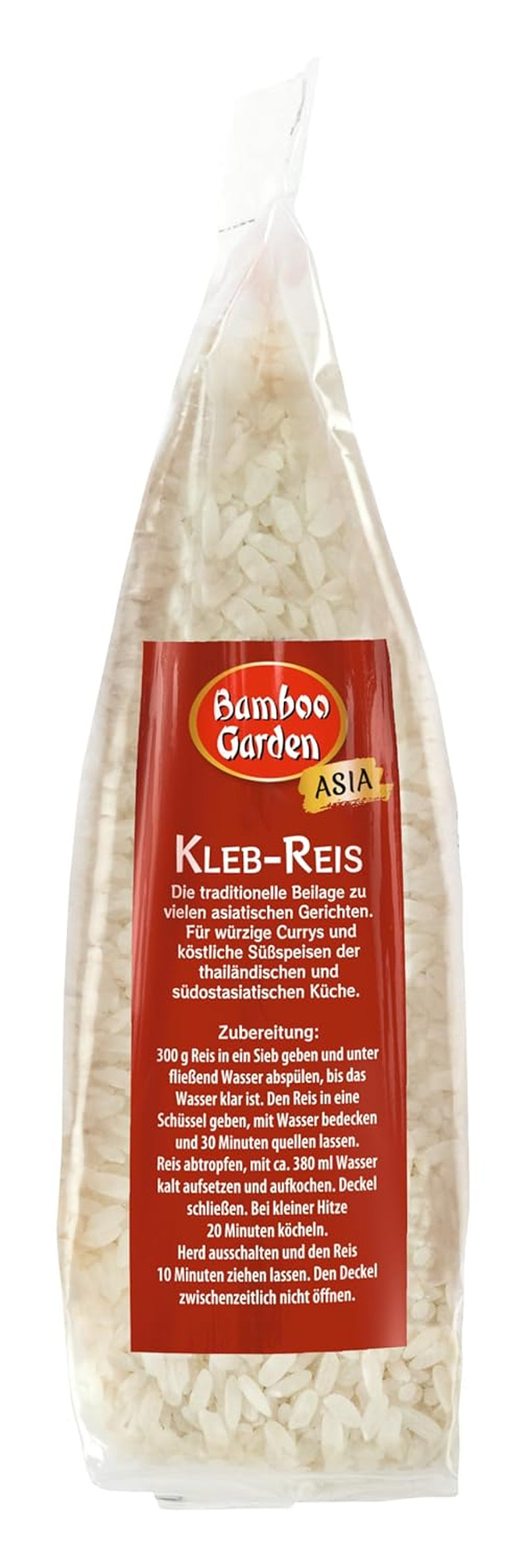 Bamboo Garden - Arroz pegajoso, 500g por bolsa