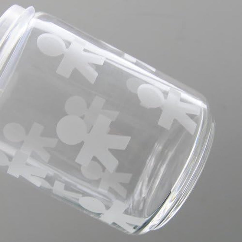 Alessi AKK37 GIROTONDO Tarro de cocina de cristal con impresión y tapa sellada de acero inoxidable, L 21,6 cm, Al 10,5 cm Cajas para conservar alimentos Naty Shop