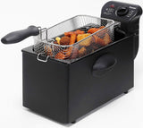 Freidora de aceite Bestron con tecnología de zona fría, 3,5 litros, 2000 vatios Electrodomésticos Naty Shop