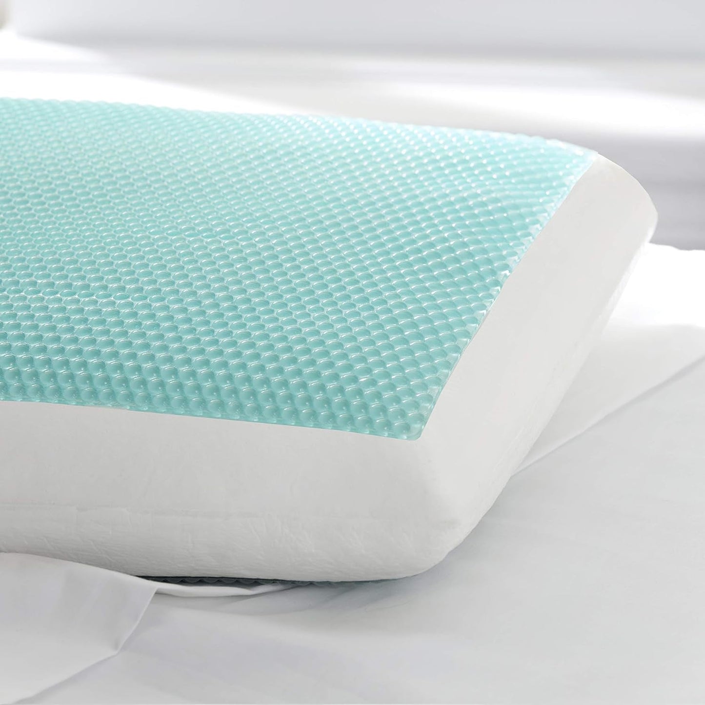 Sealy SE '19 Essentials SM Aqua Bubble Gel Sheet, almohada 1 MC (EE. UU.), Blanco, 61 x 40 x 14 cm Naty Shop Standard Pillows