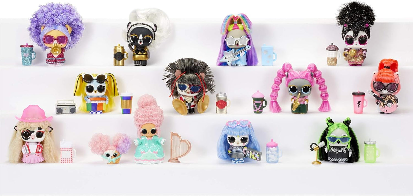 Jajaja ¡Sorpresa! 567080E7C Remix Pets - Artículo de coleccionista - 9 sorpresas con pelo natural, complementos y letras sorpresa