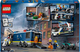 LEGO City Camión de policía con laboratorio, set de policía cuádruple y camión de juguete para niños, regalo para niños y niñas a partir de 7 años, además de 5 minifiguras: 2 policías, 1 científico y 2 ladrones 60418 Juegos de construcción Beuche den LEGO-Store