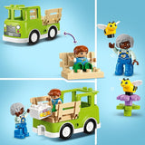 LEGO DUPLO Town Apicultura y colmenas, juguete educativo para niños pequeños con 2 figuras y un camión móvil, set de construcción y reconstrucción, juguete para niños pequeños a partir de 2 años 10419 Juegos de construcción Besuche den LEGO-Store