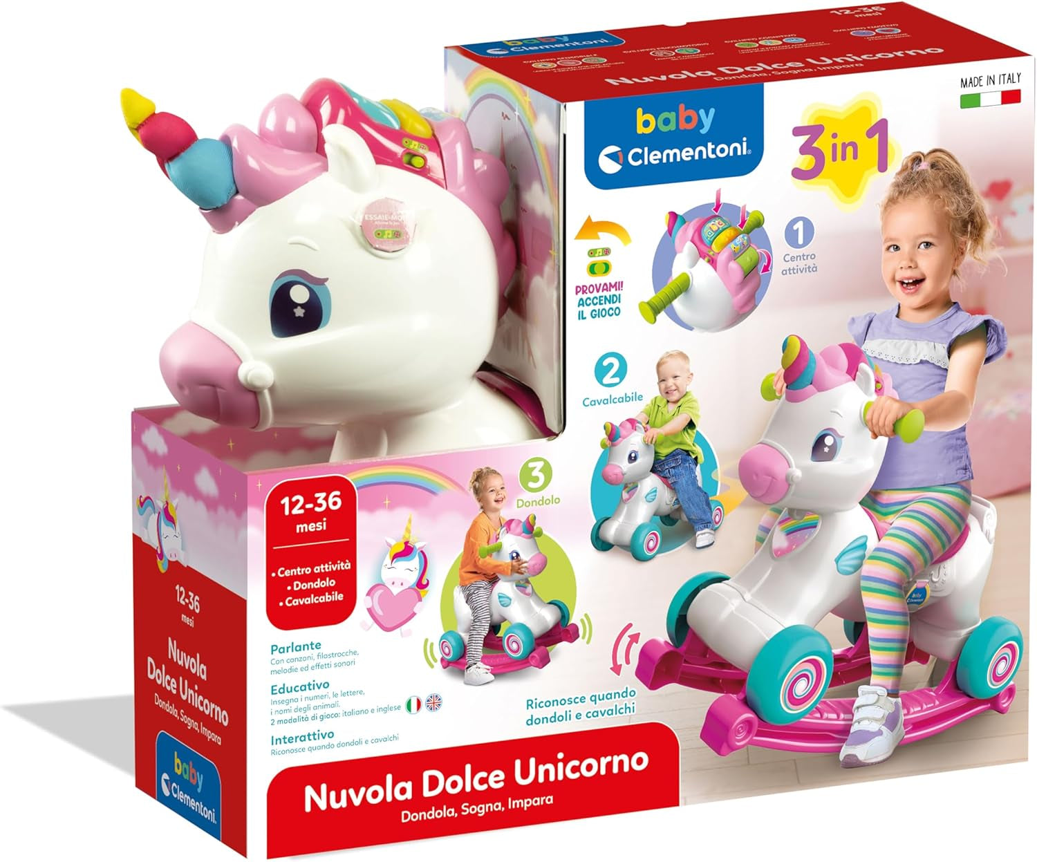 Clementoni 17855 Animales primeros pasos, multicolor Juguetes Bebe Naty Shop