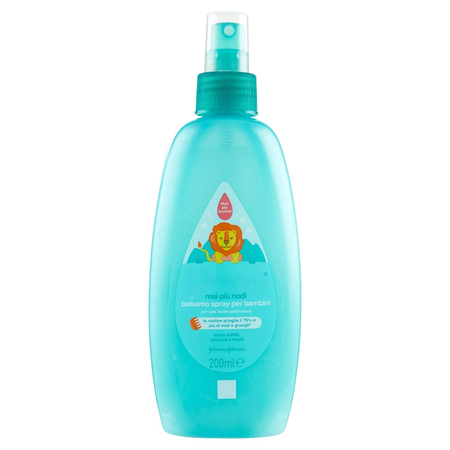 Spray para niños, sin nudos, desenredante, sin lágrimas, también para cabello largo o rizado, 200 ml Naty Shop Productos para desenredar el cabello 200 Ml (1 pack)