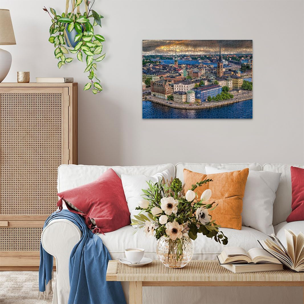 Ravensburger Puzzle Scandinavian Places 12000114 - Estocolmo, Suecia - Puzzle de 1000 piezas para adultos y niños mayores de 14 años Puzzle Naty Shop