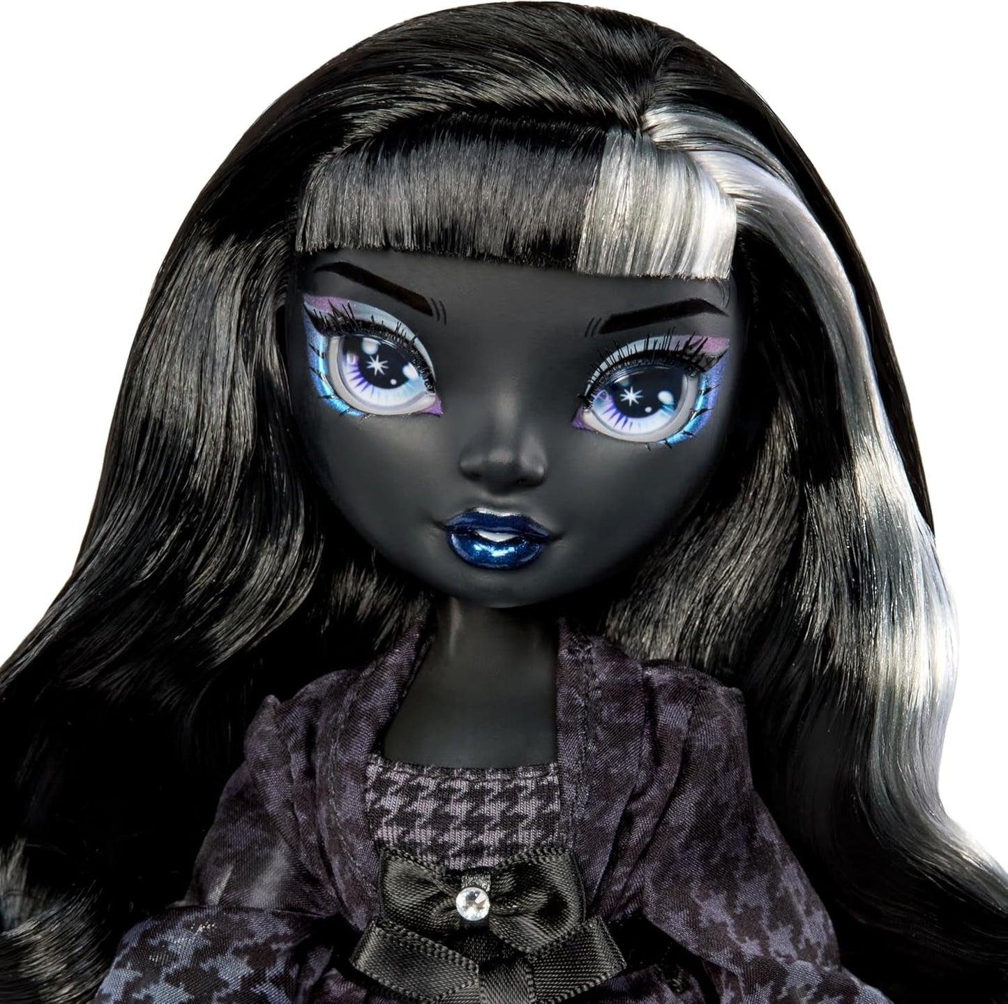 Rainbow High Shadow High Girl's Night - Shanelle Onyx - Muñeca de moda de 28 cm en tonos grises, pelo negro y conjunto con accesorios y peine - Para coleccionistas y niños a partir de 6 años