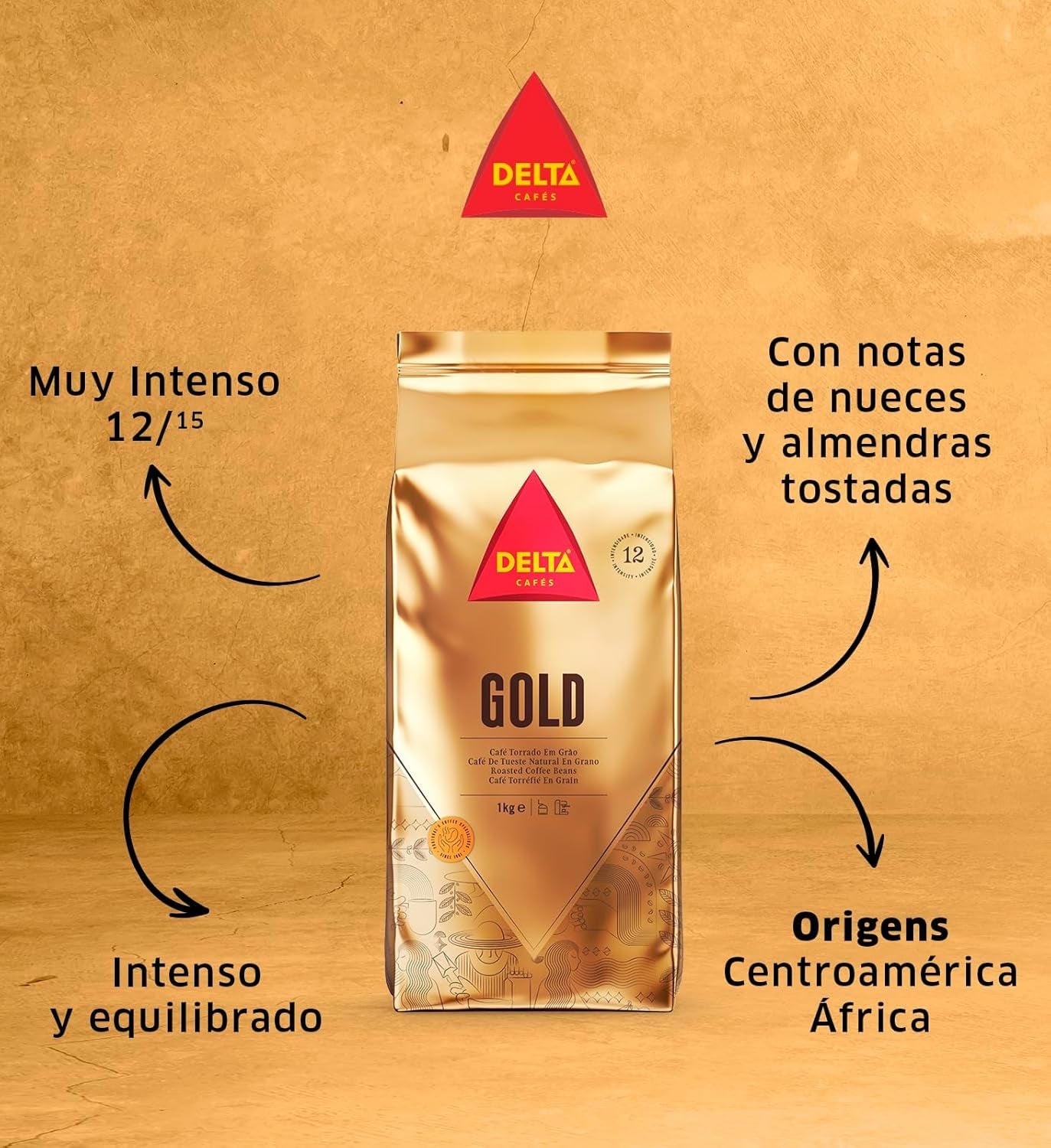Café en grano Delta GOLD (1kg)