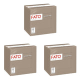 , Servilletas de papel desechables, Ideales para aperitivos y cócteles, Paquete de 100 servilletas, Tamaño 24X24 plegadas en 4, 2 capas, Color Tórtola, Papel 100% pura celulosa, Certificado Fsc