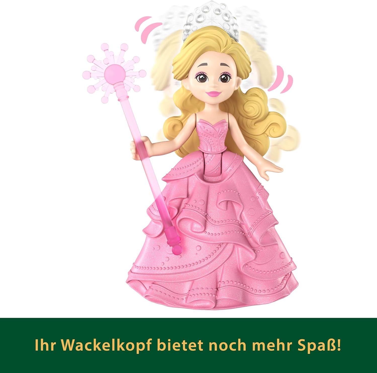 Mattel Universal Pictures Evil Glinda Burbuja flotante, mini muñeca y vehículo Glinda inspirado en la película familiar, JFM25, [Multicolor]