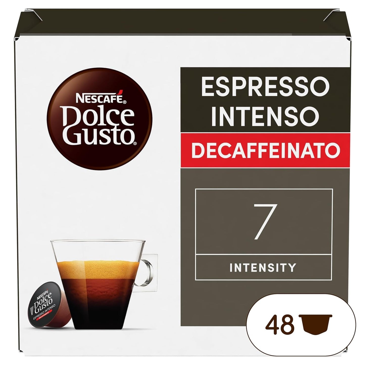Nescafé Dolce Gusto Café Dolce Gusto Espresso Intenso Desc. | Nestle Pack 3 Kisten Mit 18 Kapseln,Die Jewells 16 Einheit(paquete de 3)
