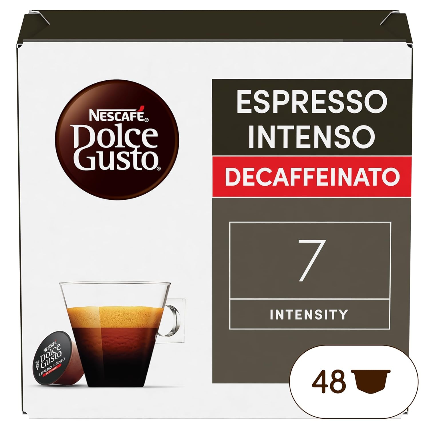 Nescafé Dolce Gusto Café Dolce Gusto Espresso Intenso Desc. | Nestle Pack 3 Kisten Mit 18 Kapseln,Die Jewells 16 Einheit(paquete de 3)