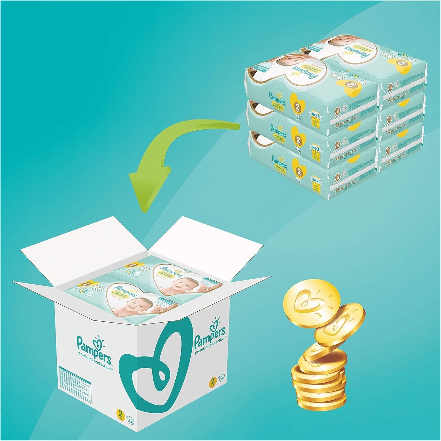 Pampers Premium Protection Libras, tamaño: 0