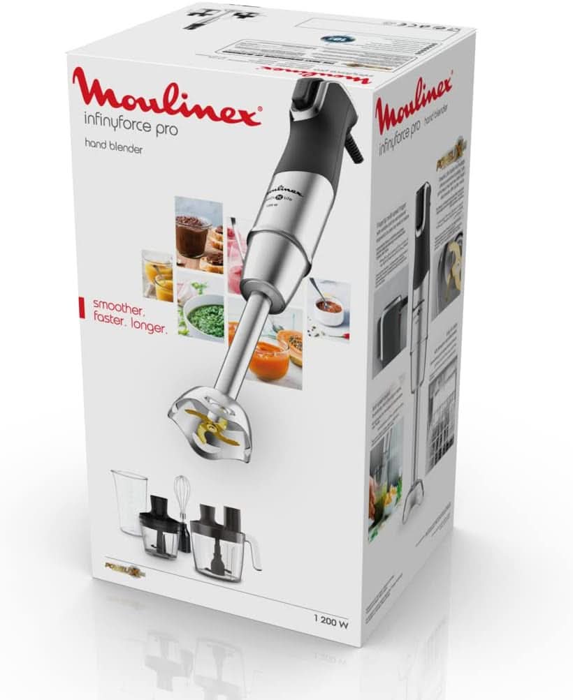 Infinyforce Pro Standmixer 1200W, Hochleistungsklingen, Schnelle Ergebnisse, Ergonomische Geschwindigkeitregelung, Geschwindigkeitregelung, Abnehmbare Spülmaschinenfeste Teile DD95JD10 Cocina Naty Shop