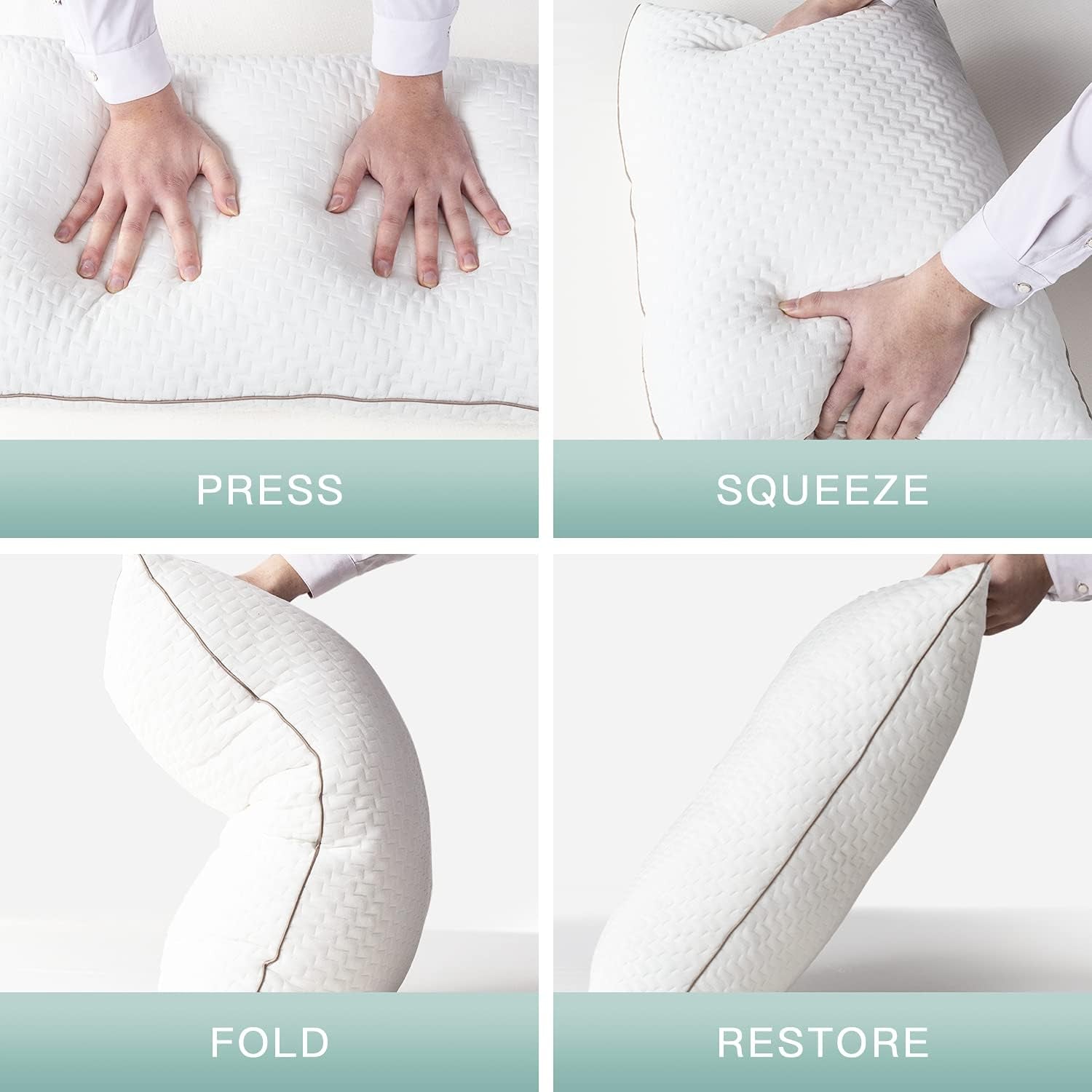 Bedstory Almohada, Almohada para Dormir, 2 Piezas, Hipoalergénica, Almohada Antipolvo, Plumón, Calidad Alternativa, Almohada para Dormir boca arriba, boca abajo y de lado, Tamaño Estándar, Lavable, 42 X 70 Cm Naty Shop Standard Pillows
