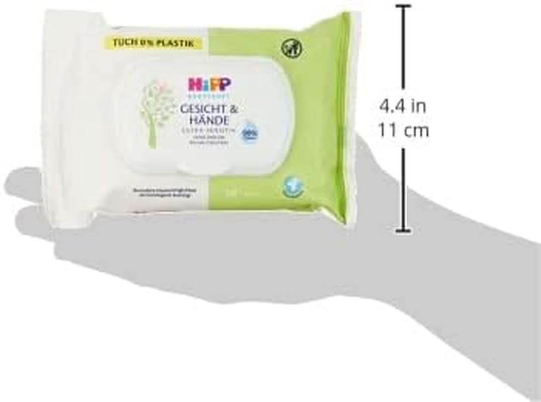 HIPP Babysanft Gesicht & Handtücher, Feuchttücher 12X 20 Stück. Tienda Naty