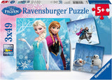 Ravensburger Puzzle Infantil - 09264 Aventuras en Winterland - rompecabezas para niños a partir de 5 años, rompecabezas de Frozen de Disney con 3X49 piezas Puzzle Naty Shop Título predeterminado