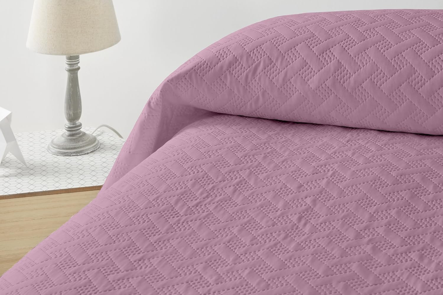 LISO - Colcha De 105 Cm - Colcha De Cama Bouti - Primavera Y Verano - 200X260 Cm - Camas Y Mantas Rosa Besuche den Degrees home-Store Cama De Maquillaje 135 Cm