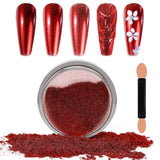 Chrome Nagel Pulver Spiegel Effekt Metallic Staub Holographische Glitter Glasierte Maniküre Dekoration Reflektierendes Pigment para DIY Gel Polish Nail Art, Harz Handwerk, Geschenke Für Gold
