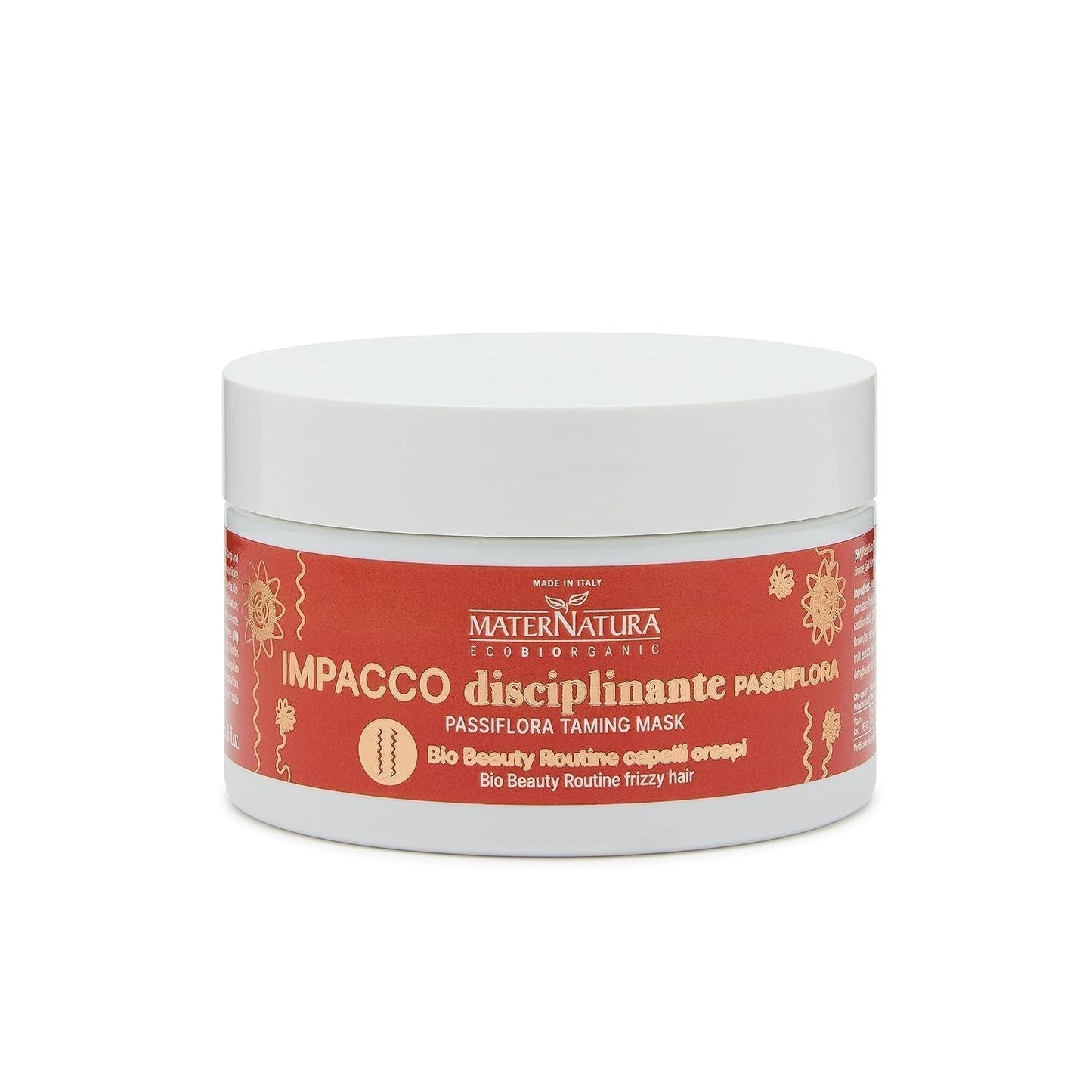 Maternatura Mascarilla Cabello Rizado con Flor de la Pasión, Reparación, Fuerza y Brillo para Rizos Perfectos, Rutina de Belleza Orgánica para Cabello Rizado, Made in Italy - 100ml Naty Shop Mascarilla Capilar Default Title