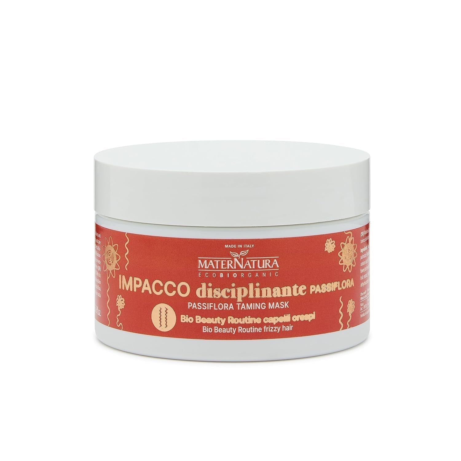 Maternatura Mascarilla Cabello Rizado con Flor de la Pasión, Reparación, Fuerza y Brillo para Rizos Perfectos, Rutina de Belleza Orgánica para Cabello Rizado, Made in Italy - 100ml Naty Shop Mascarilla Capilar Default Title