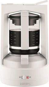 Krups Cafetera espresso con filtro T8, 850 W, apagado automático, 8-12 tazas, 1 L de capacidad, filtro permanente, interruptor de encendido/apagado iluminado, fácil de usar, negra, KM4689