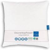 LINEA by Böhmerwald - Cosy - Almohada Balance de alta calidad, 80X80, 70% plumas clase 1, 30% plumón nuevo, apta para alergias, lavable hasta 60°C, fabricada en Alemania Naty Shop almohadas estándar Título predeterminado