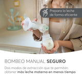 Kikkaboo Sacaleches ELSIE, manual con 2 modos, potencia de succión regulable, vaso de silicona suave Accesorios Alimentación y Lactancia Bebe Naty Shop