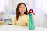 Mattel Disney Princess Ariel Doll, cabello largo, posicionable, zapatos y diadema desmontables, regalos de Disney, juguete para edades de 3 años en adelante, HLW10