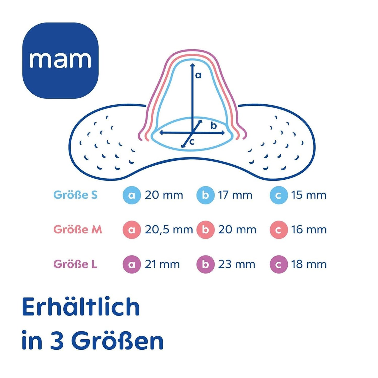 MAM Stillhütchen Größe L (Ø 23 Mm) Im 2Er-Set, Extra Weiche Brusthütchen Zum Schutz Beim Stillen, Brustwarzenschutz Für Maximalen Hautkontakt Zwischen Mutter Und Kind Accessories Alimentación y Lactancia Bebe Naty Shop