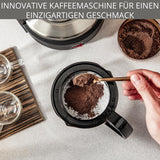 Krups Cafetera espresso con filtro T8, 850 W, apagado automático, 8-12 tazas, 1 L de capacidad, filtro permanente, interruptor de encendido/apagado iluminado, fácil de usar, negra, KM4689