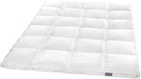 Traumnacht Basic Edredón de plumas ligero con plumón nuevo blanco (60%) y plumas (40%), DIN EN 12934, 135 X 200 cm, certificado Down Pass y Oeko-Tex, producido según el estándar de calidad alemán Edredones y edredones Naty Shop 60 por ciento plumón / 40 por ciento plumas Manta de invierno muy cálida 155 X 220