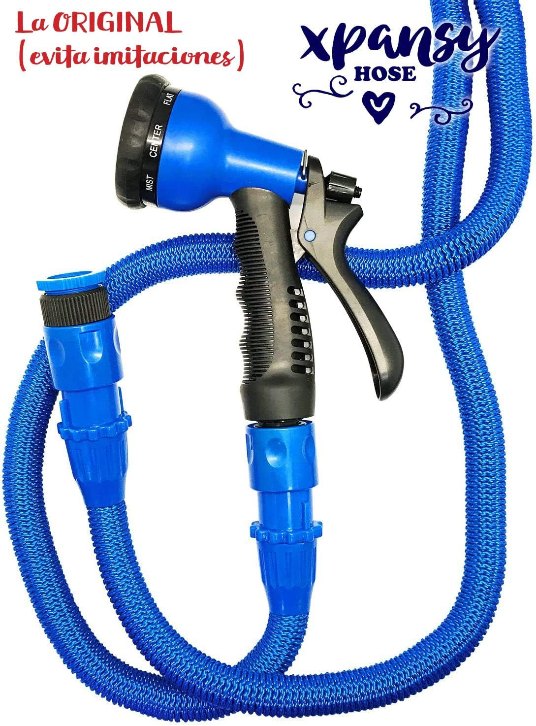 Pro C2607B Manguera Extensible con Presión del Agua, Azul, 7,5 metros
