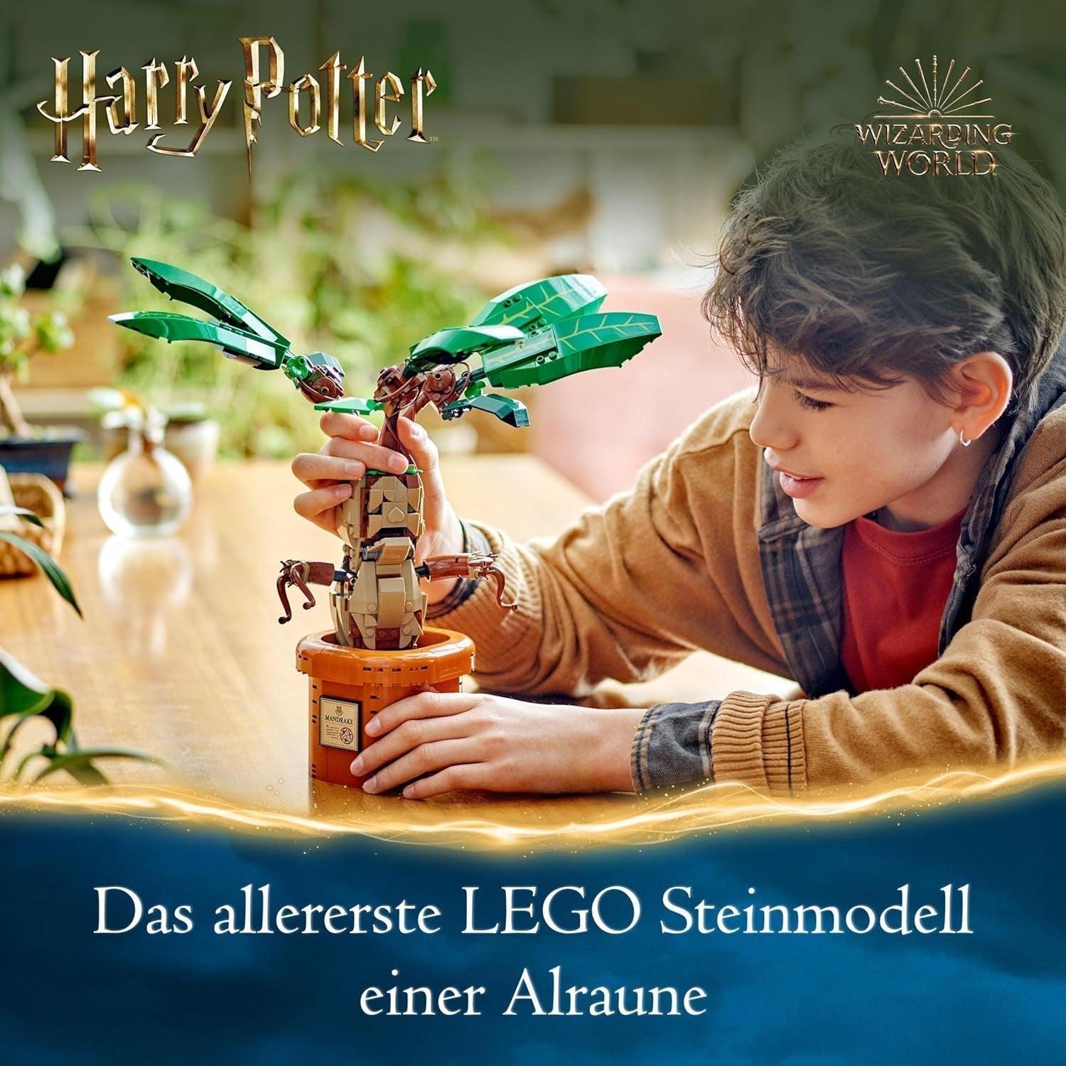 LEGO Harry Potter Planta de poción mágica: Mandrágora, juguete de planta en maceta, regalo mágico para niñas, niños y todos los fanáticos, juego imaginativo para niños, decoración del hogar 76433 Juegos de construcción Besuche den LEGO-Store