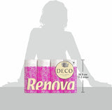 Papel higiénico Renova 4 capas blanco decorado perfumado - 12 rollos rollo Blanco Decorado Perfumado