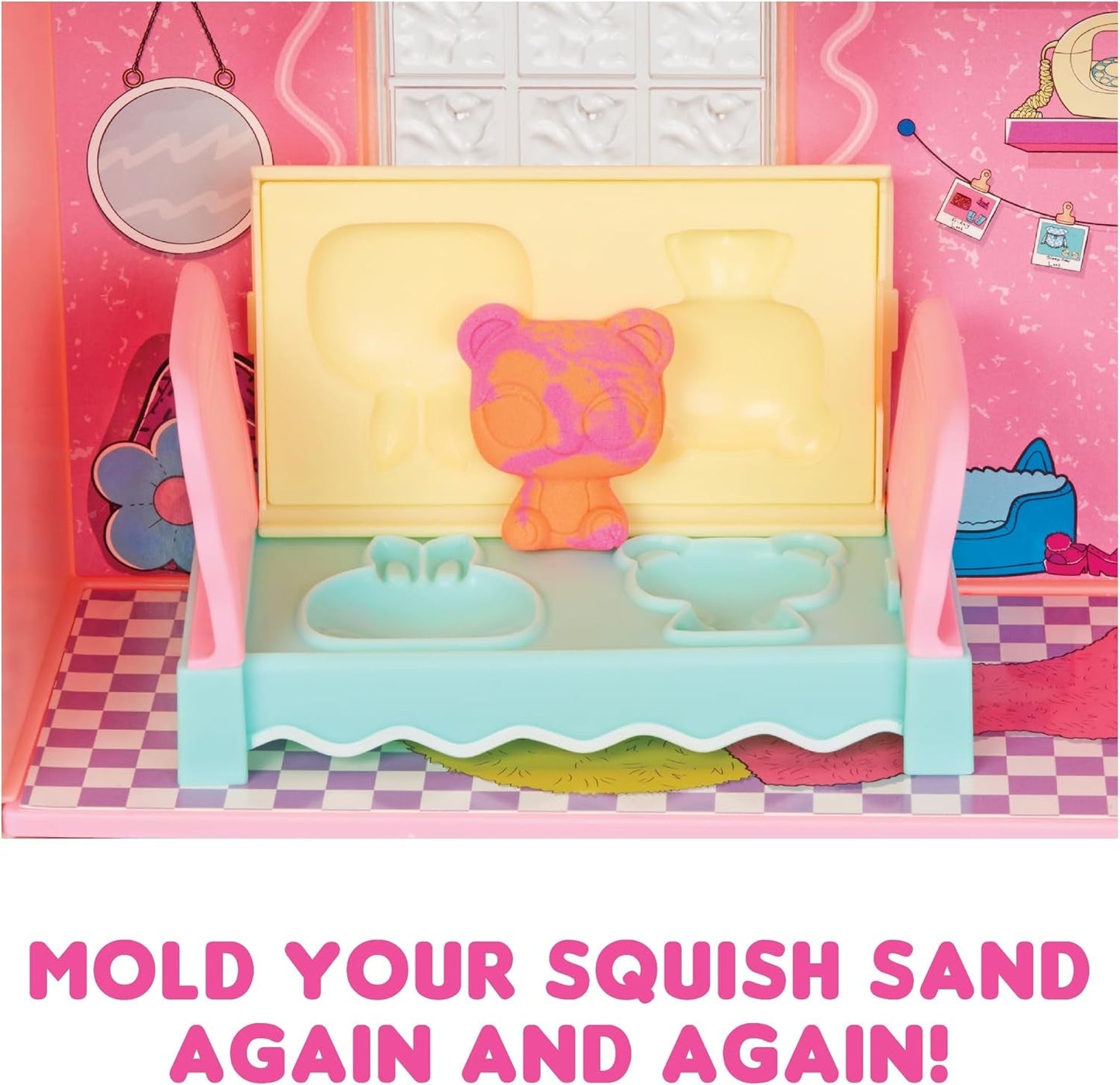 Jajaja ¡Sorpresa! Casa Mágica con Arena Squish y Muñeca Coleccionable Diva - Juego con Muñeca Coleccionable, Arena Squish, Sorpresas y Accesorios - Ideal para Niñas de 4 años en adelante