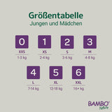 Pañales para bebés Bambo Nature, talla 4 (7-14 kg) - 48 piezas. Pañales Premium con protección mejorada contra fugas | Máxima comodidad y libertad para niños activos | Pañales testados dermatológicamente